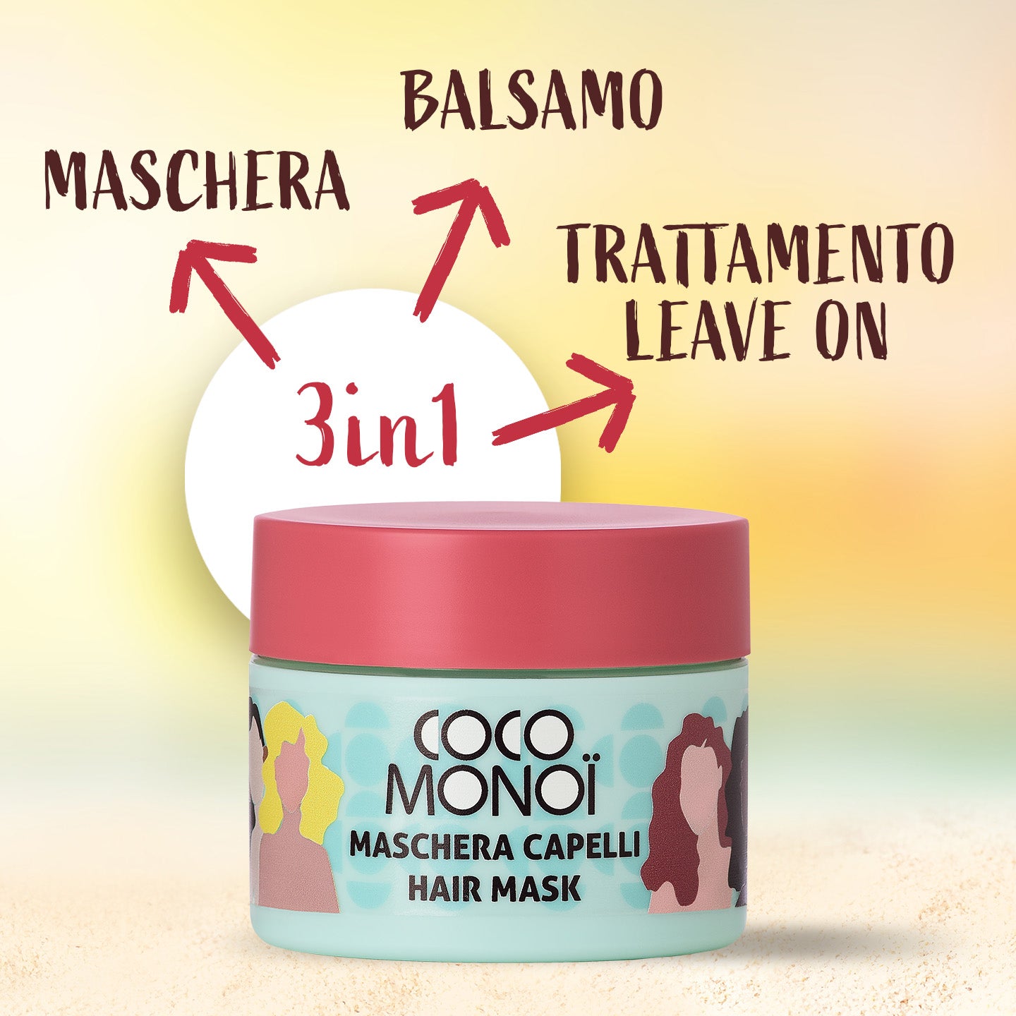 COCO MONOÏ Maschera per capelli 3in1